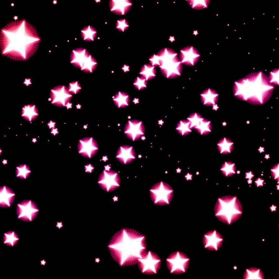 Dreamy Pink Starry Sky Wallpaper