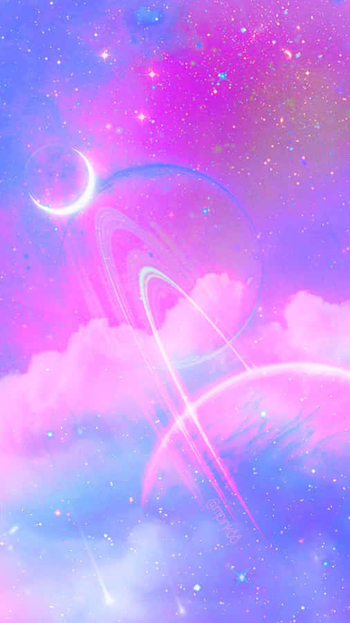 Dreamy Purple Space Artwork Wallpaper