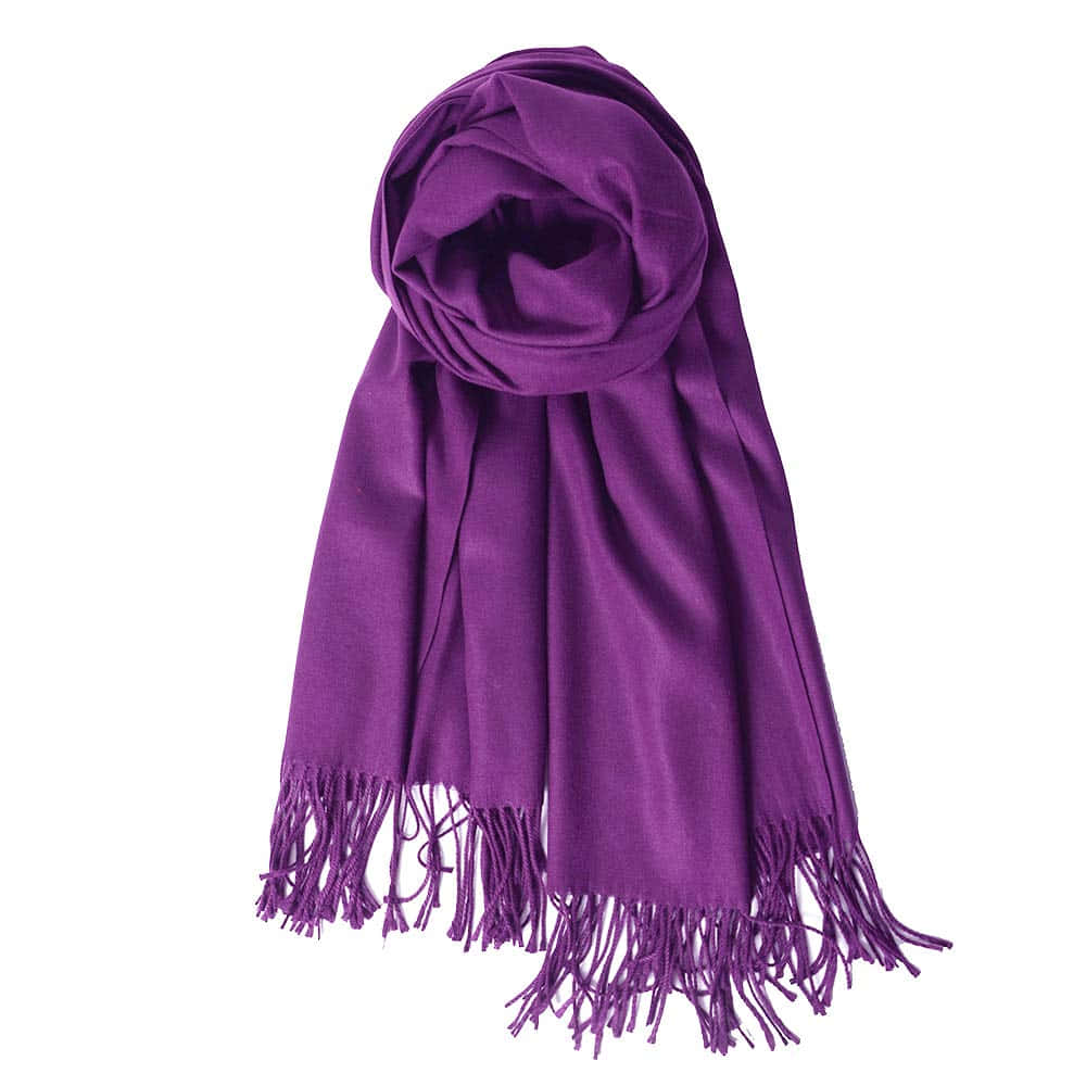 Dress With Style: A Soft And Stylish Purple Scarf Wallpaper