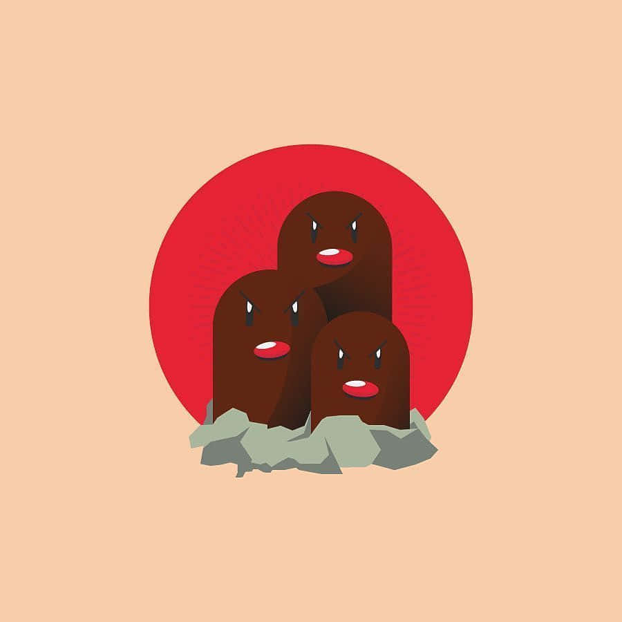 Dugtrio Angry Pokemon Wallpaper