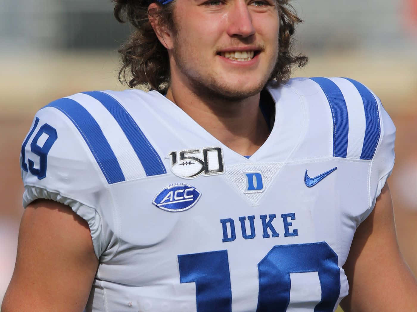 Duke Football Player Portrait Wallpaper