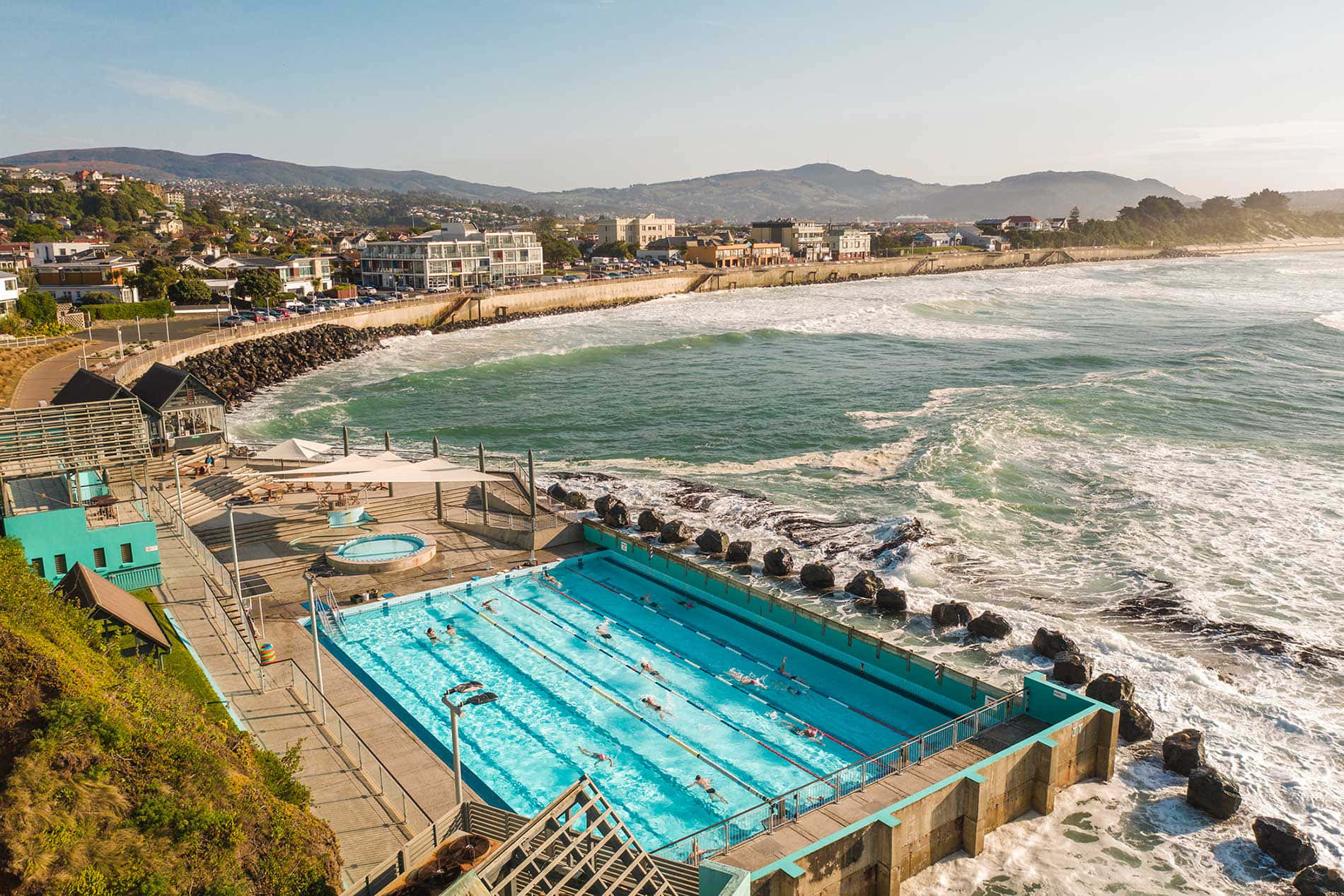 Dunedin St Clair Saltwater Pool New Zealand Wallpaper