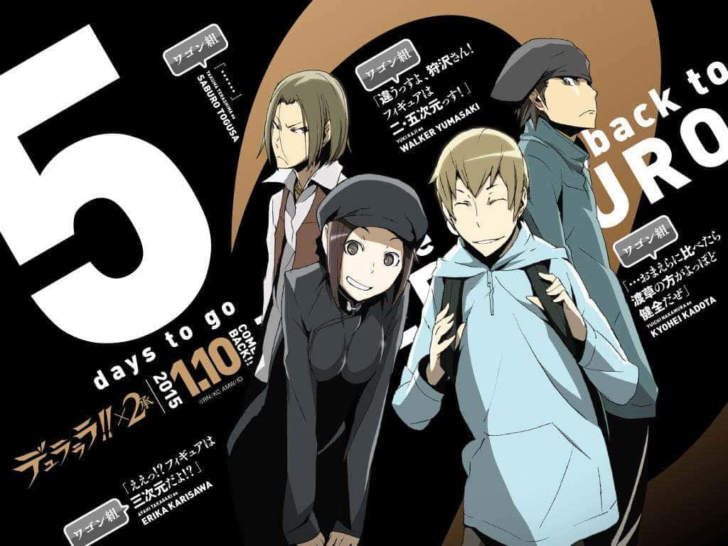 Durarara Countdown Promotional Art Wallpaper