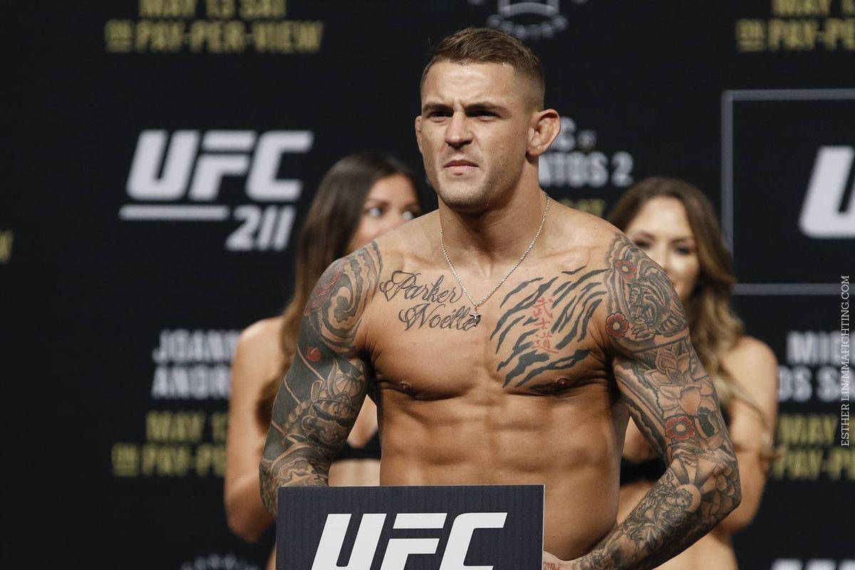 Dustin Poirier Muscular Weigh In Wallpaper