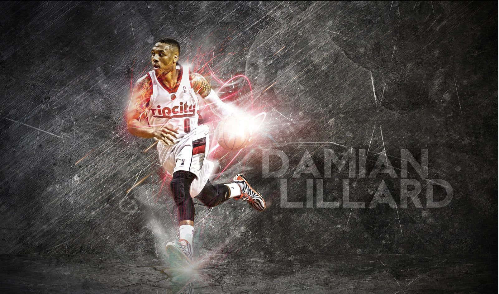 Dynamic Basketball Player Artwork Wallpaper