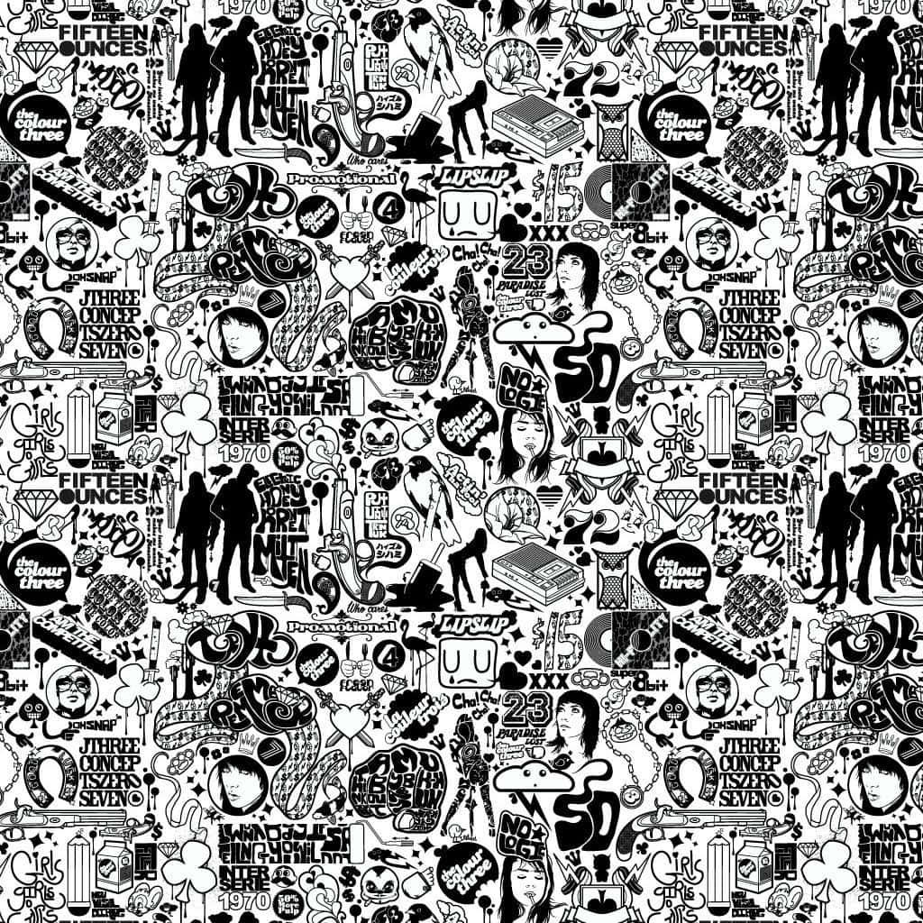 Dynamic Black And White Comic Art Wallpaper