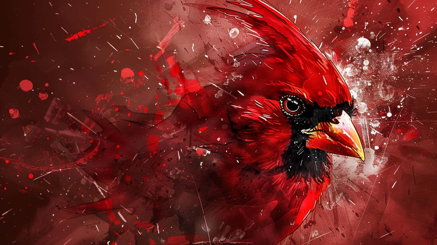 Dynamic Cardinal Artwork Wallpaper