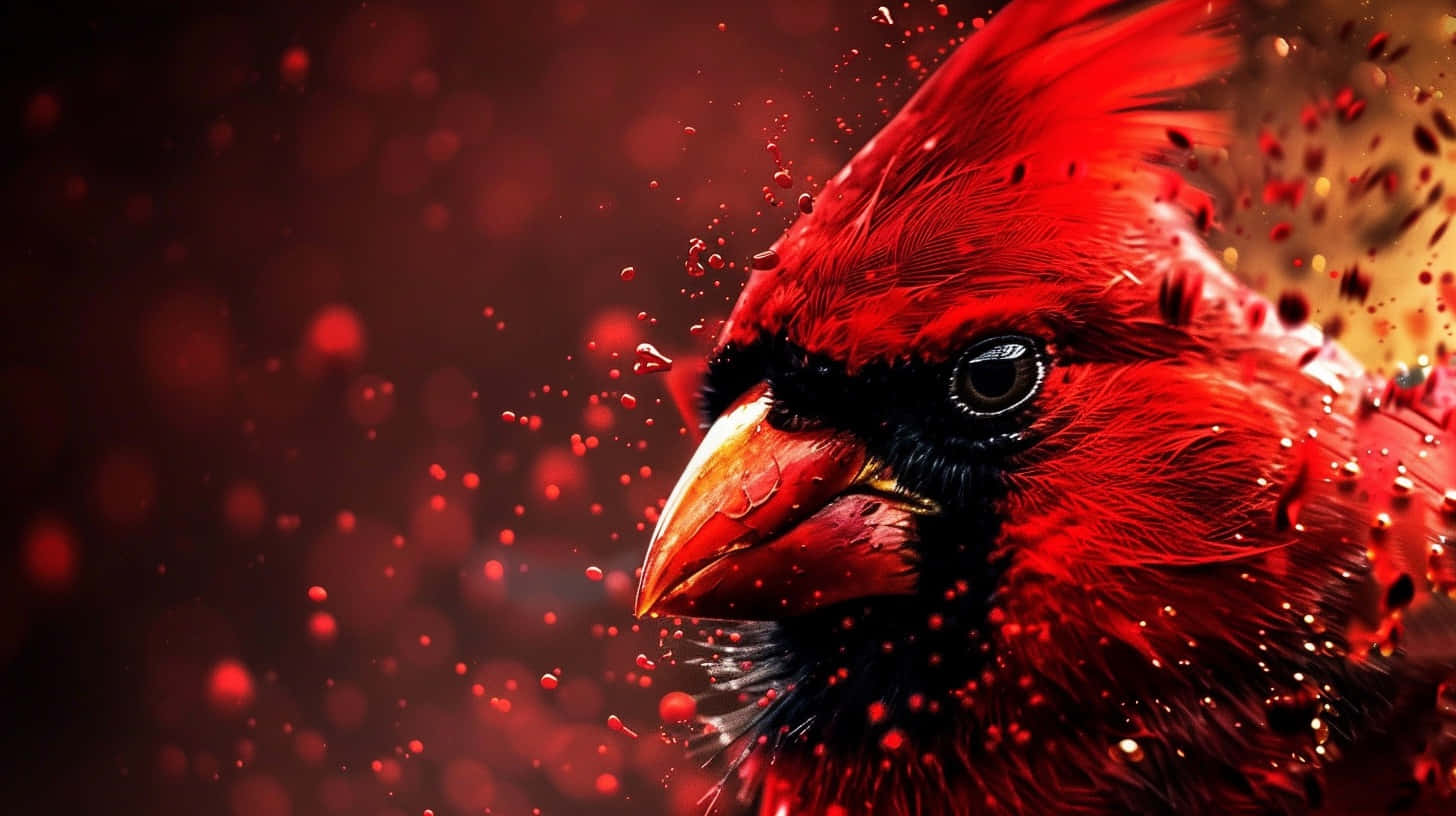 Dynamic Cardinal Artwork Wallpaper