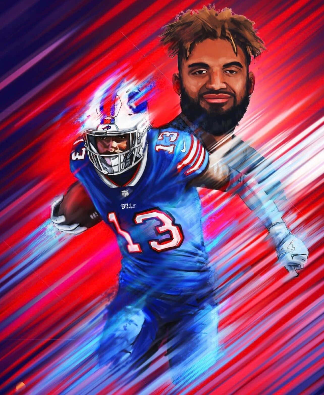 Dynamic Gabe Davis Artwork Wallpaper