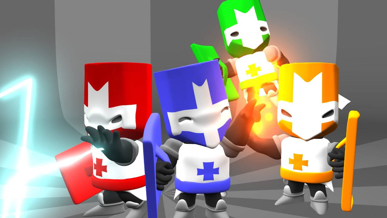 Dynamic Quartet Of Castle Crashers Knights Wallpaper