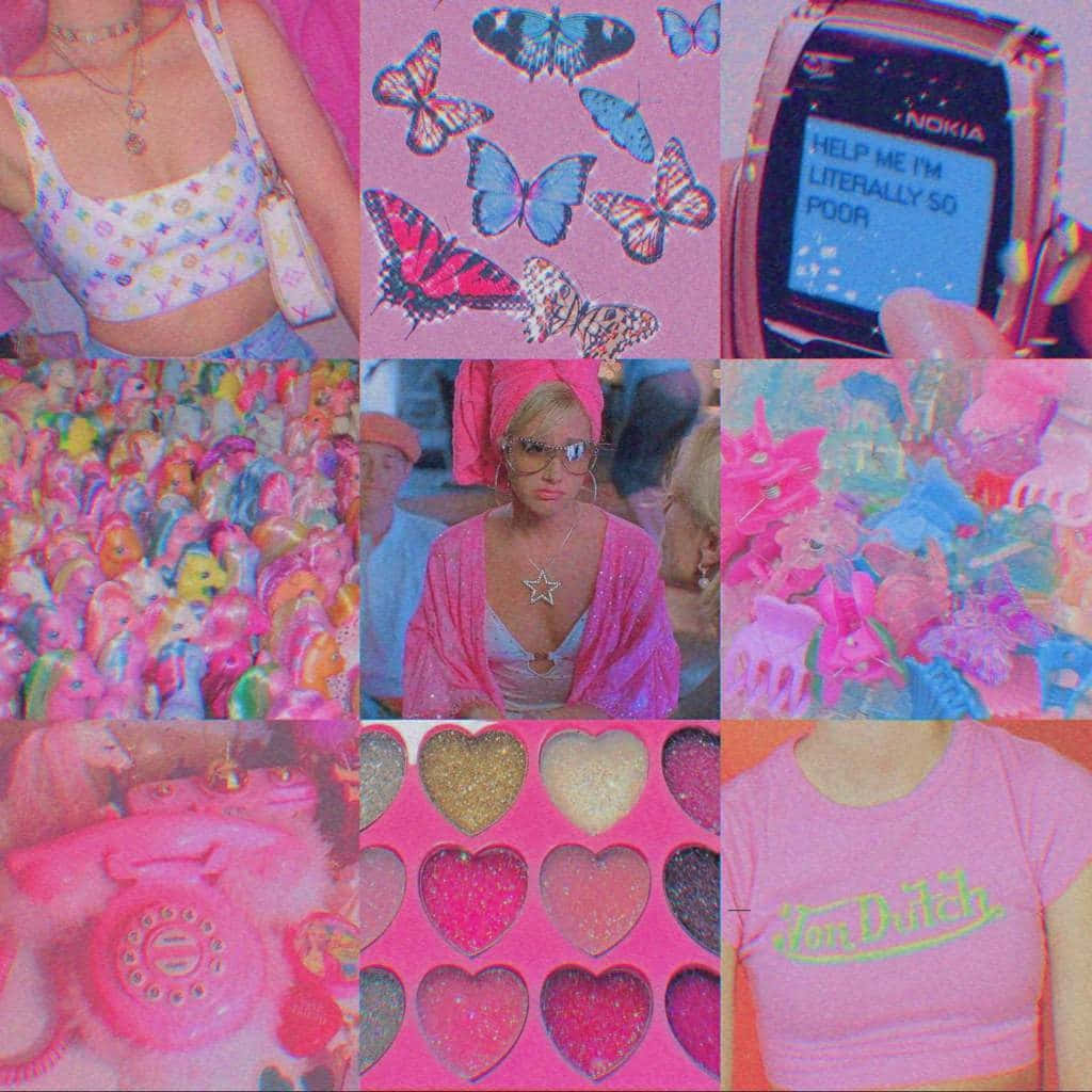 Early2000s Nostalgia Collage Wallpaper