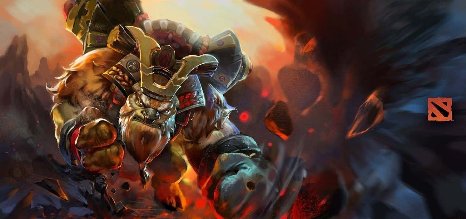 Earthshaker, The Powerful Dota 2 Hero In Action Wallpaper