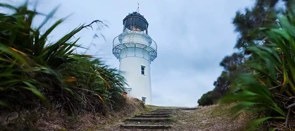 East Cape Lighthouse Gisborne New Zealand Wallpaper