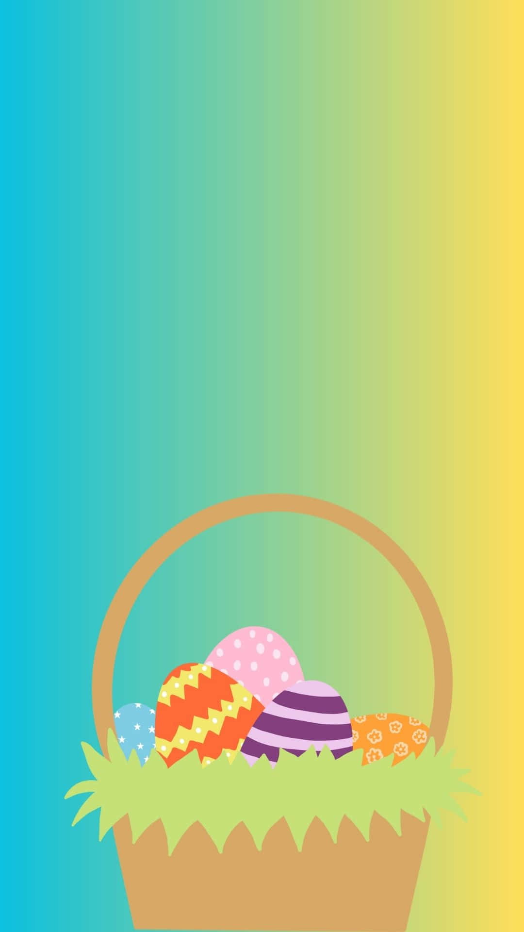 Easter Baskets Overflowing With Treats! Wallpaper