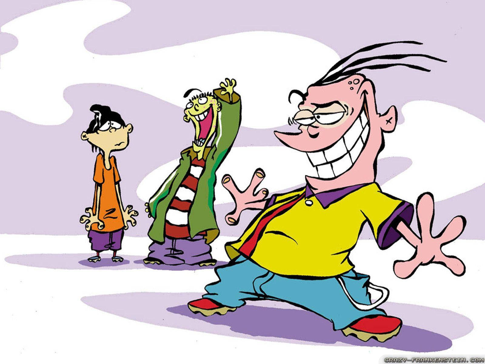 Ed Edd Eddy Purple Background Wallpaper