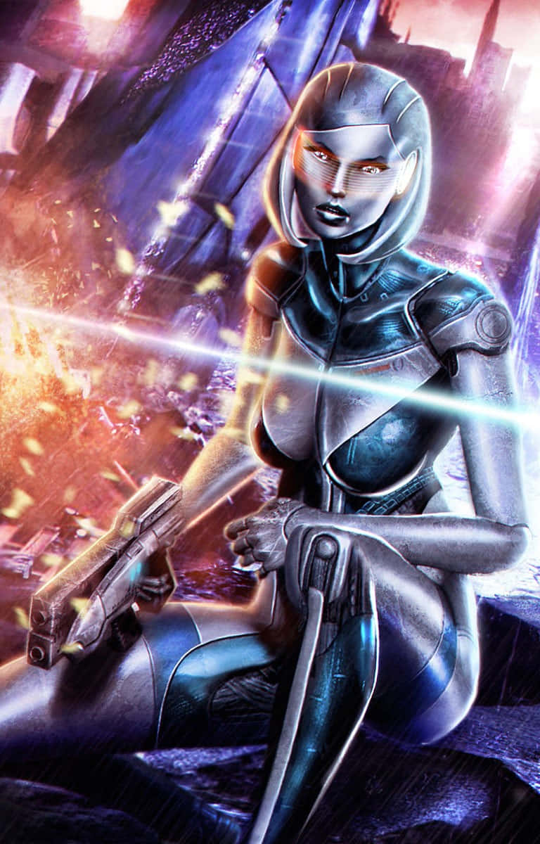 Edi, The Advanced Ai From Mass Effect Wallpaper