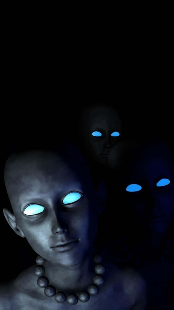 Eerie_ Blue_ Eyed_ Figures Wallpaper