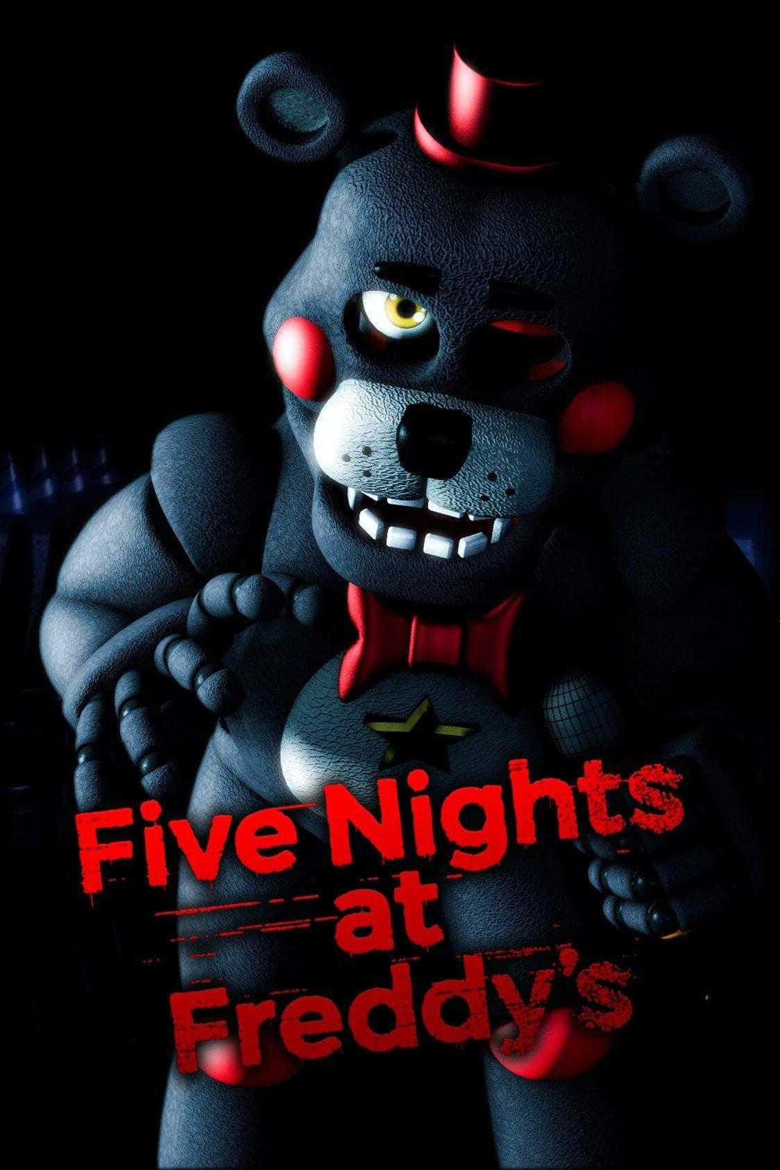 Eerie Encounter With Animatronics In Fnaf Wallpaper