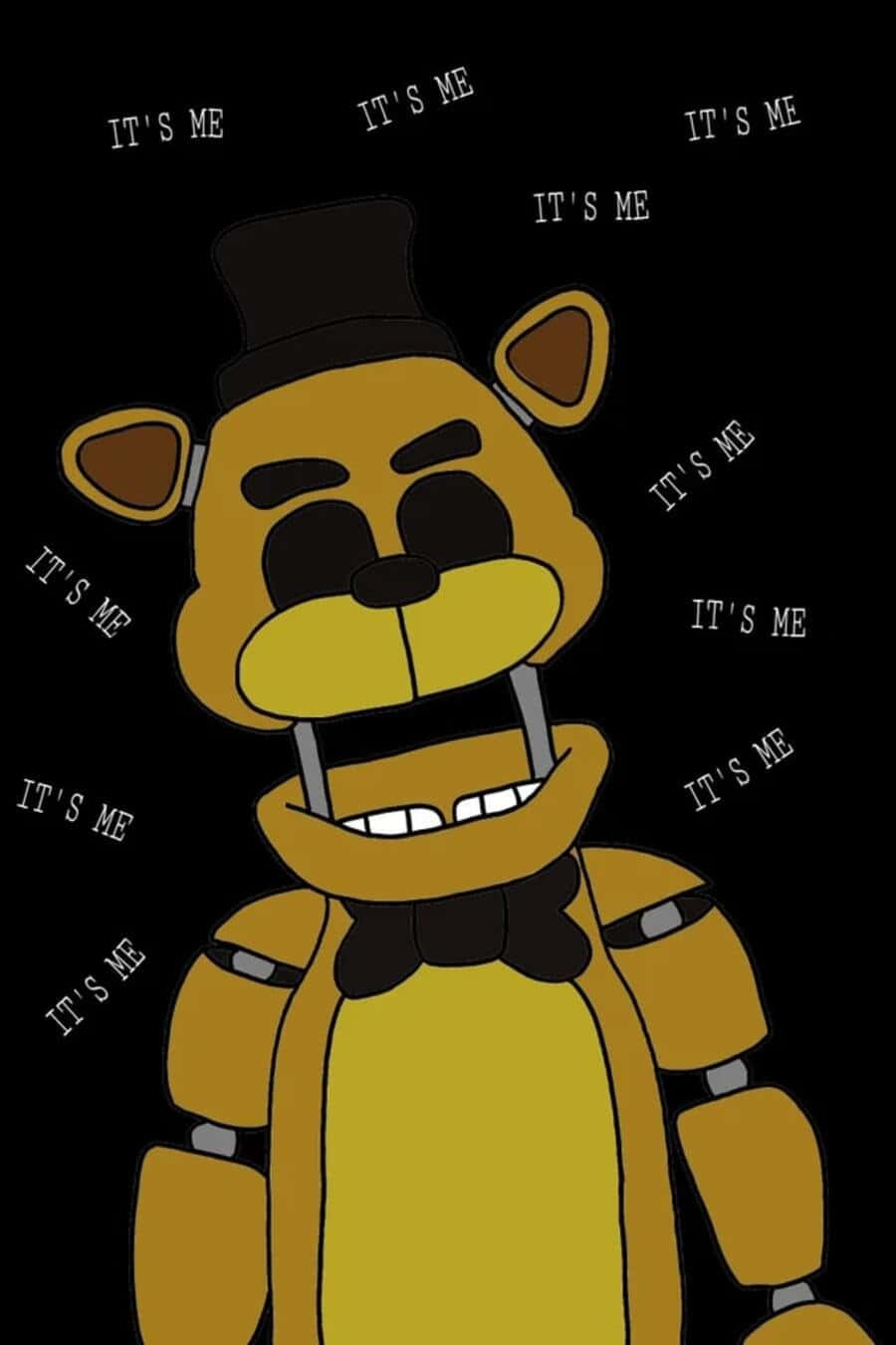 Eerie Golden Freddy From Five Nights At Freddy's Wallpaper