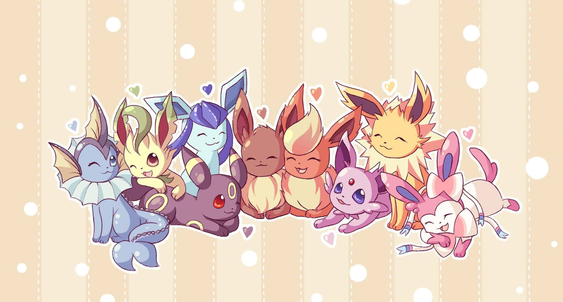 Eevee Is An Ever-evolving Pokemon In The Pokemon World. Wallpaper