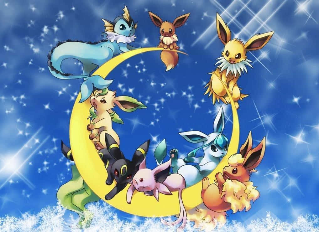 Eeveelutions Moon Art Wallpaper