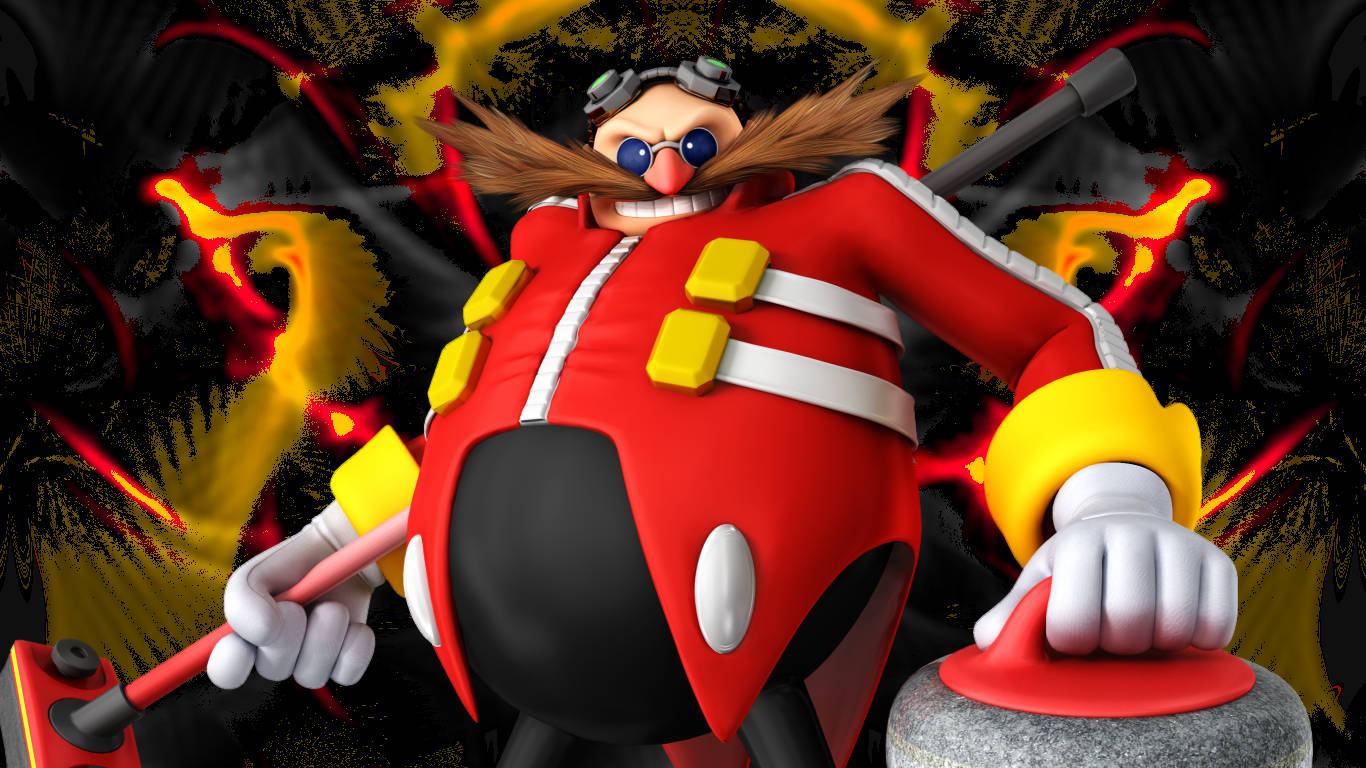 Eggman Furious Look Wallpaper