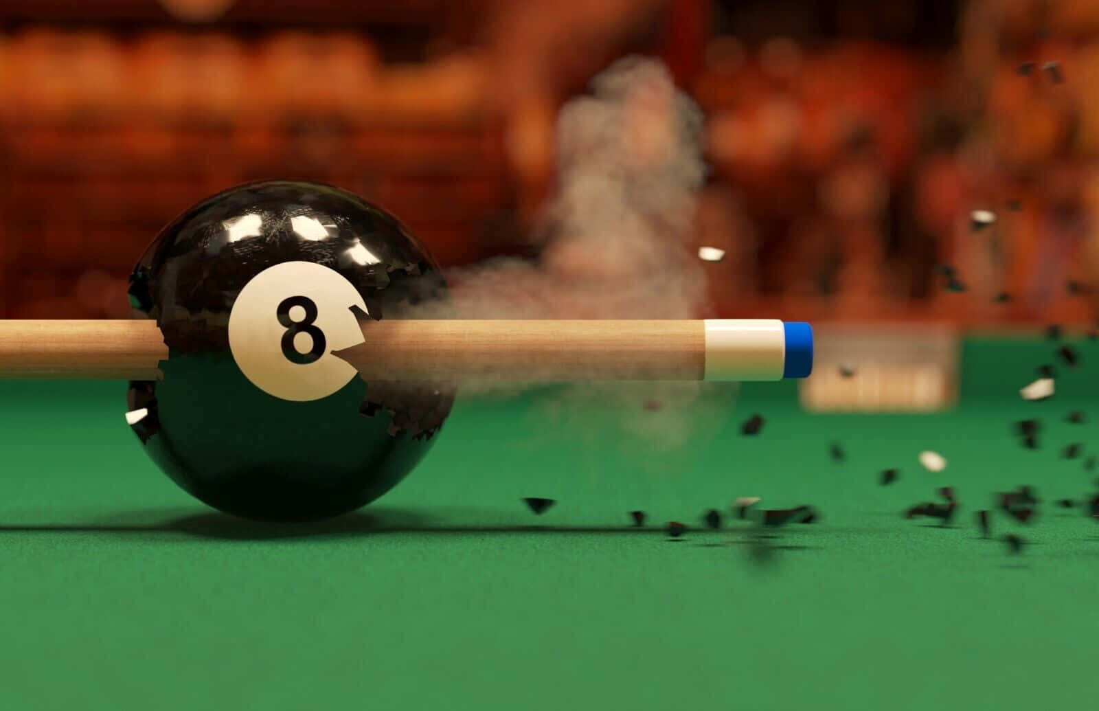 Eight Ball Break Shot Wallpaper