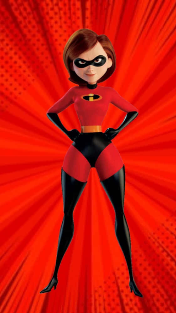 Elastigirl In Action Pose Wallpaper