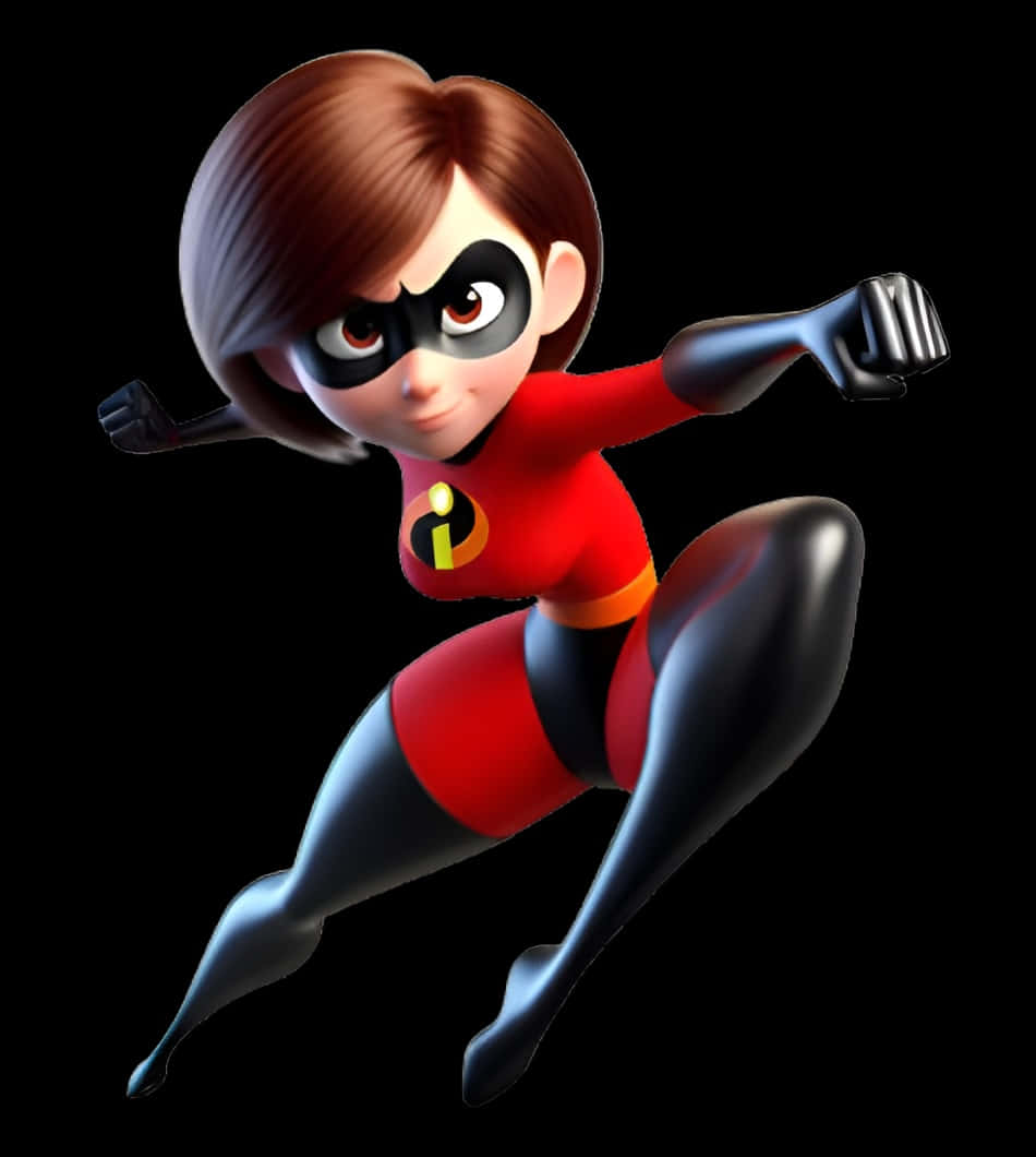 Elastigirl In Action Pose Wallpaper