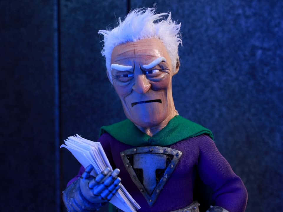 Elderly Titanium Rex From Supermansion Series Wallpaper