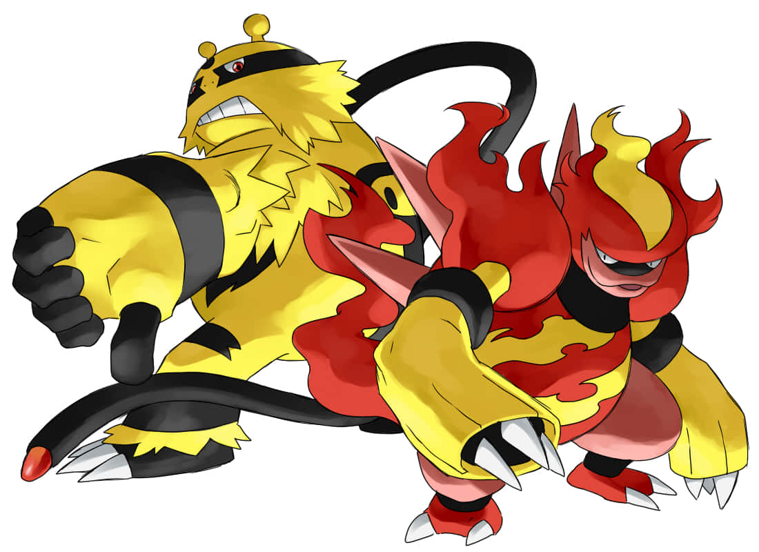 Electabuzz_and_ Magmar_ Pokemon_ Showdown Wallpaper