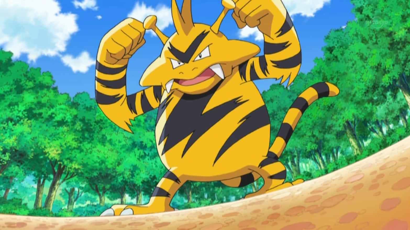 Electabuzz In Pokemon Anime Wallpaper