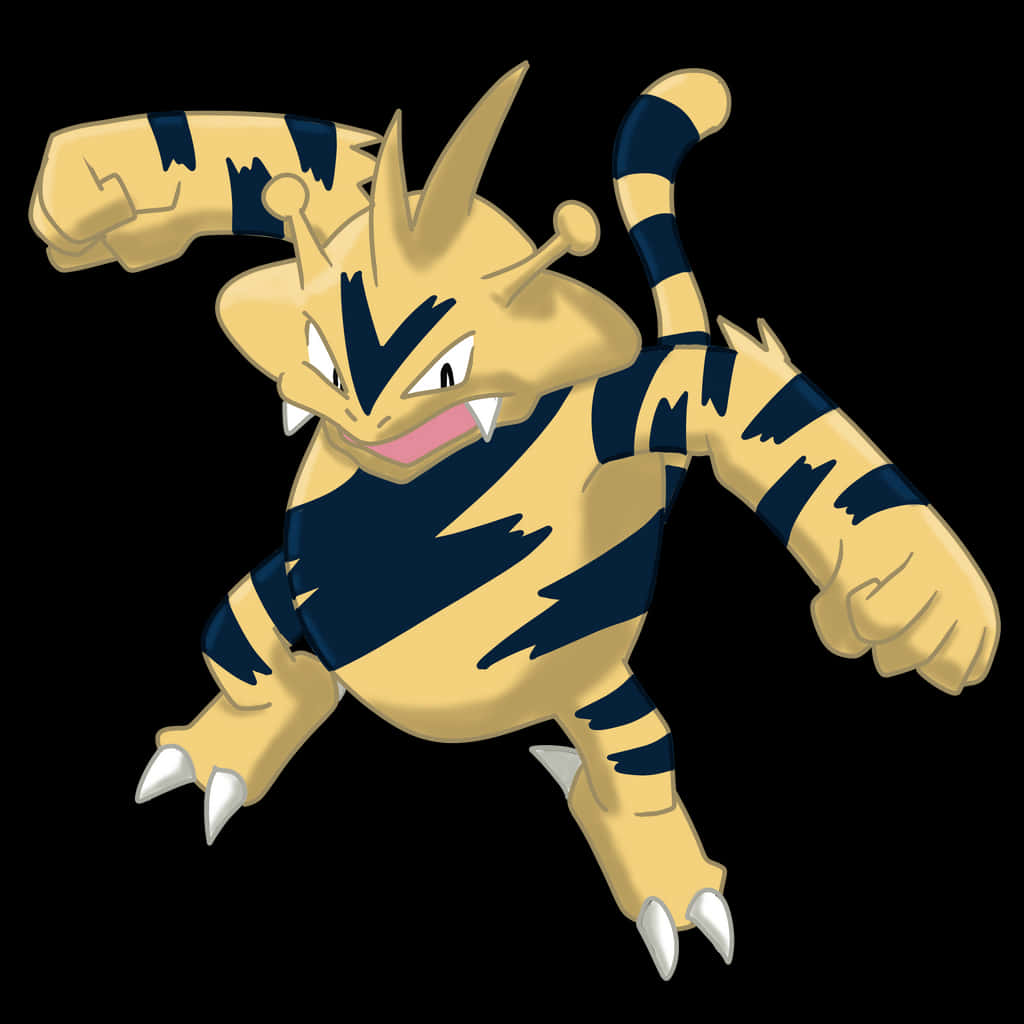 Electabuzz In Punching Pose Wallpaper