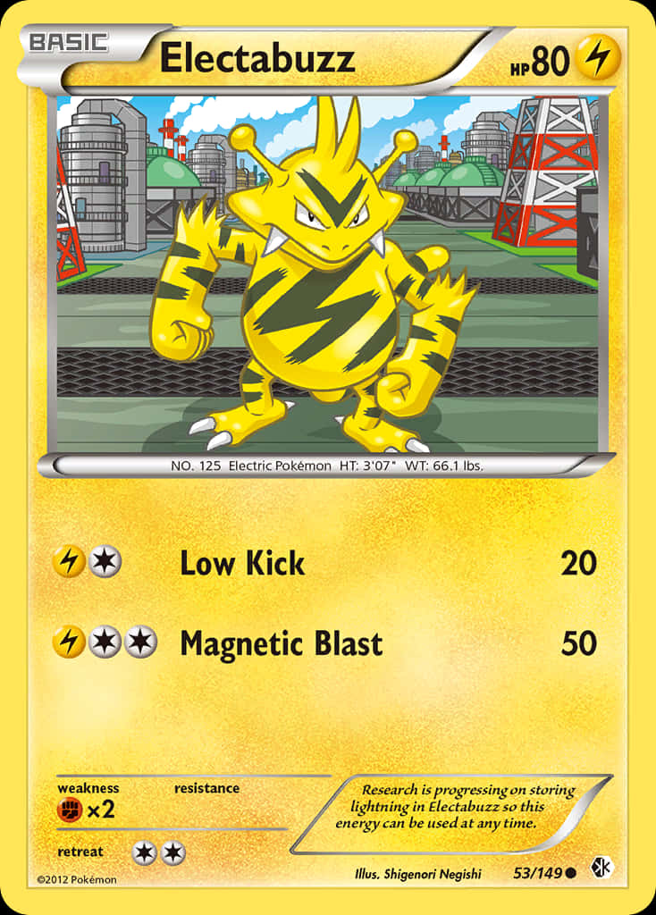 Electabuzz Trading Card Wallpaper