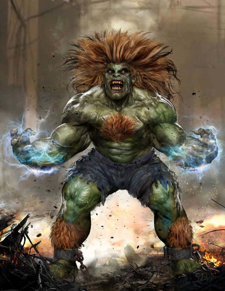 Electric Fury Blanka Artwork Wallpaper