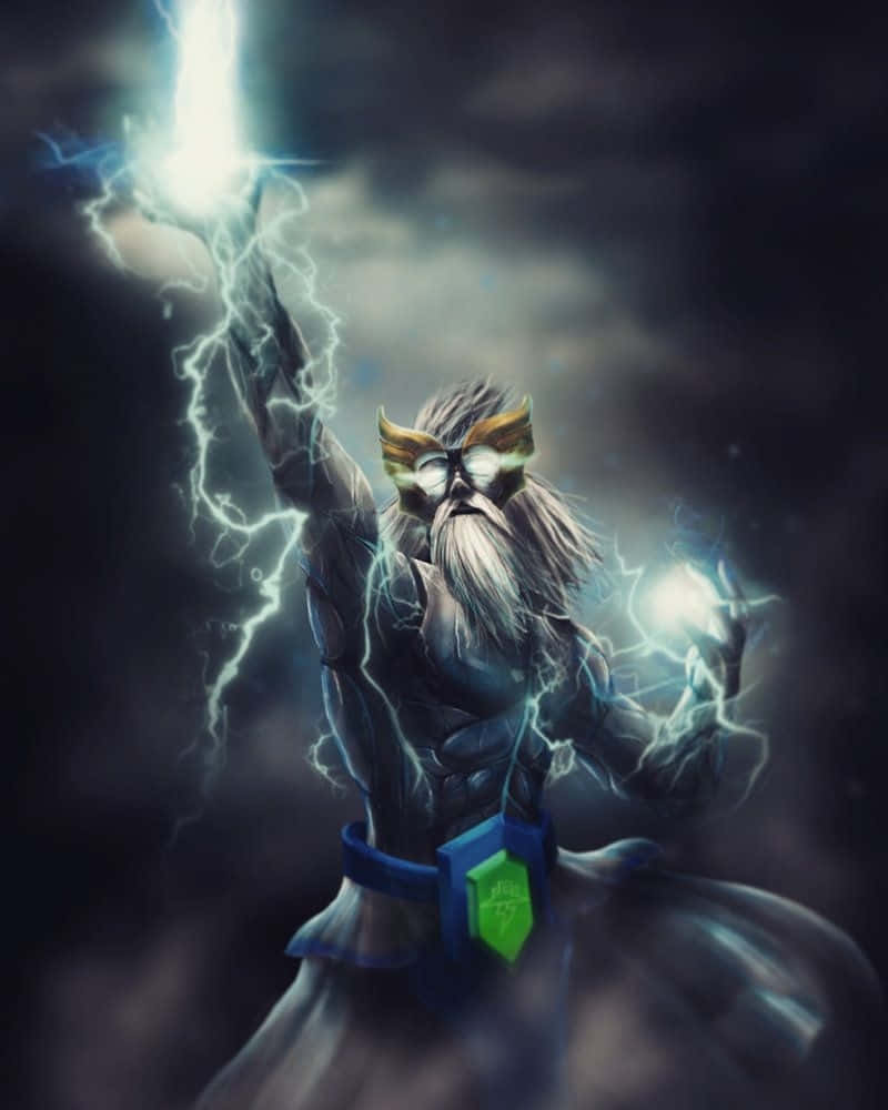 Electrifying Zeus From Dota 2 Wallpaper