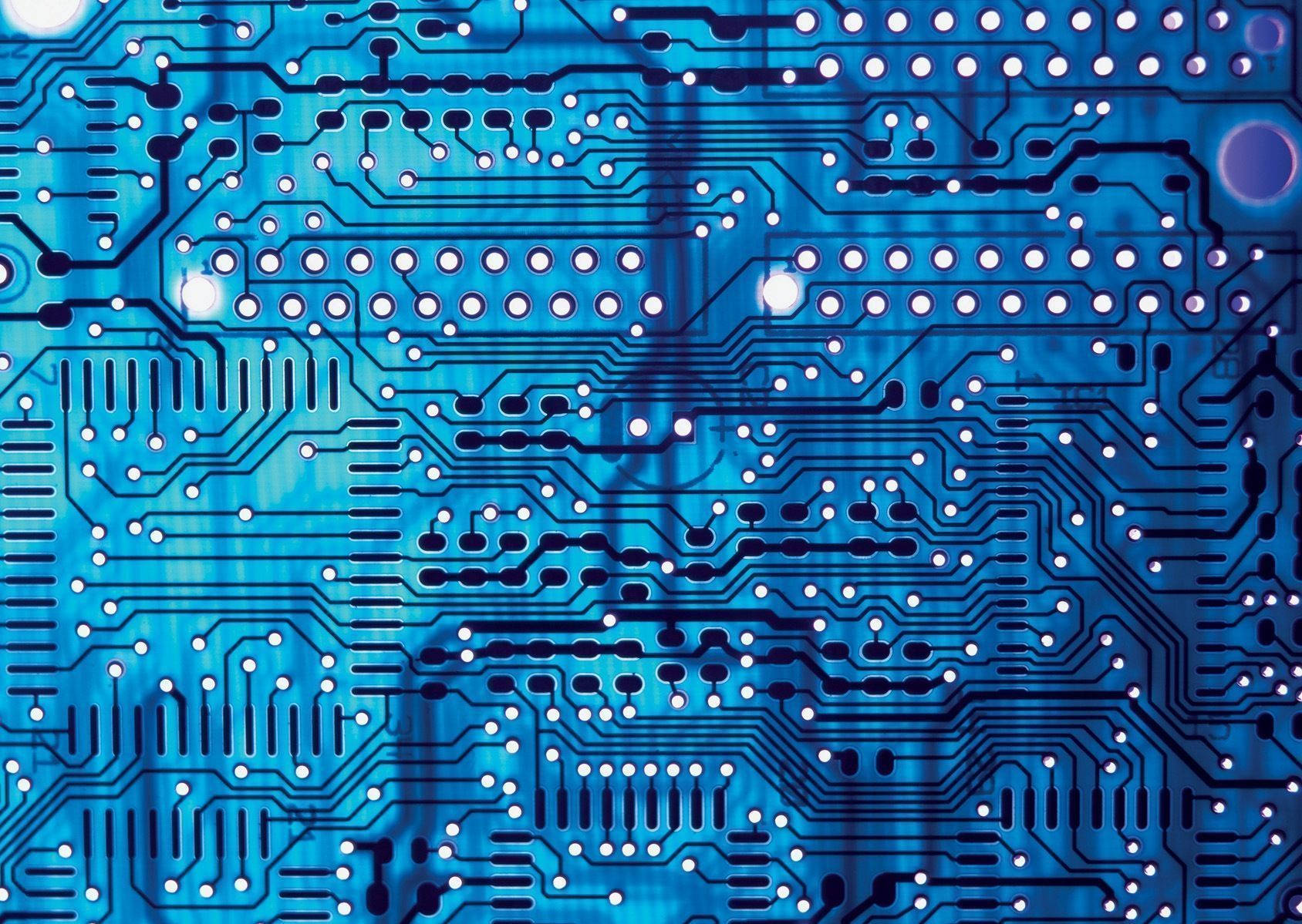 Electronics Blue Board Wallpaper