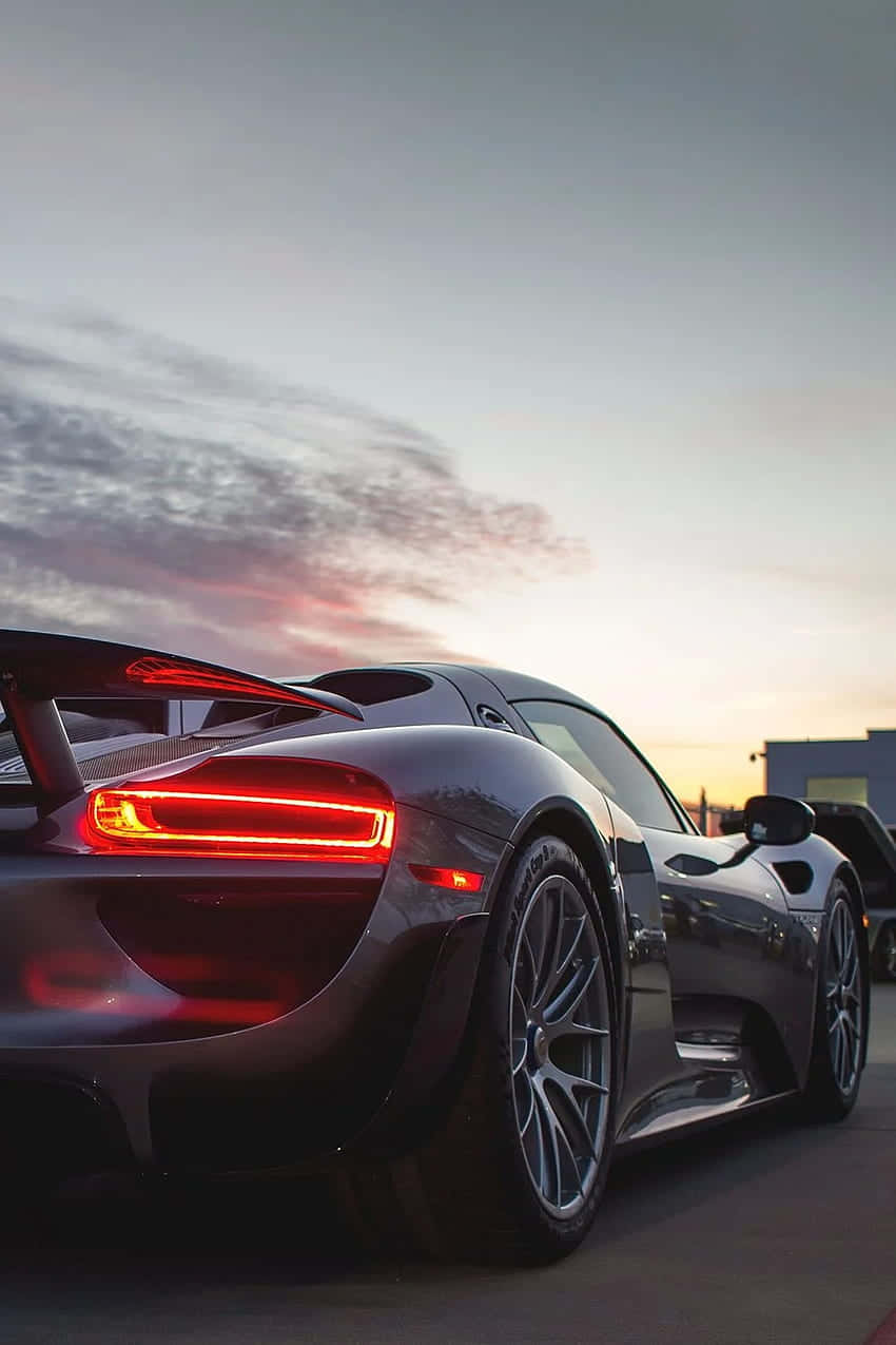 Elegance On Wheels: Porsche 918 Spyder Wallpaper