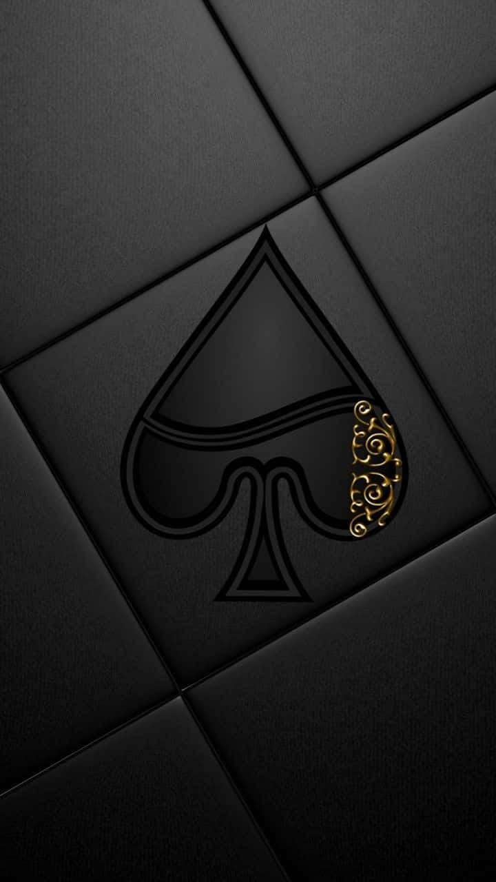 Elegant Aceof Spades Design Wallpaper