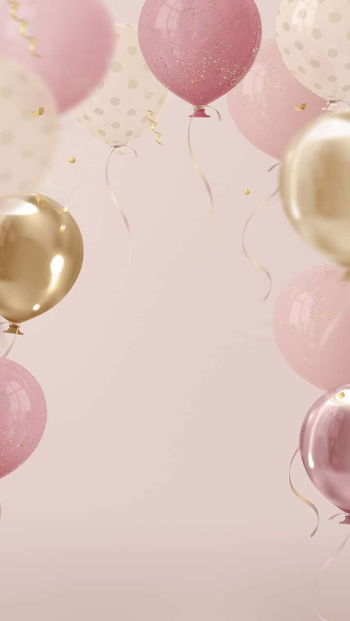 Elegant Balloons Celebration Background Wallpaper