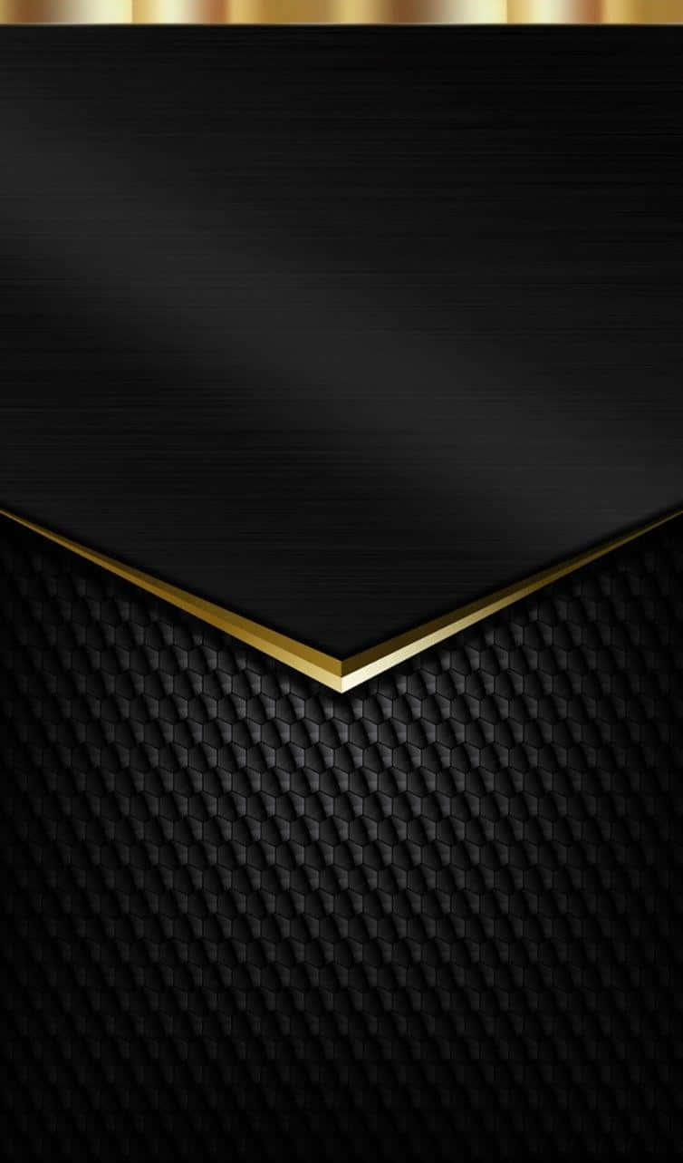 Elegant Black And Gold Patterned Texture Wallpaper