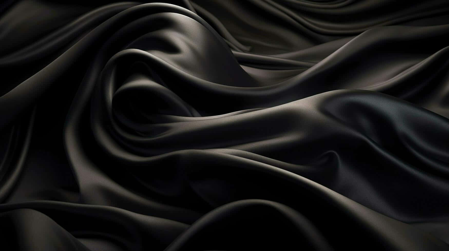 Elegant Black Silk Texture Wallpaper