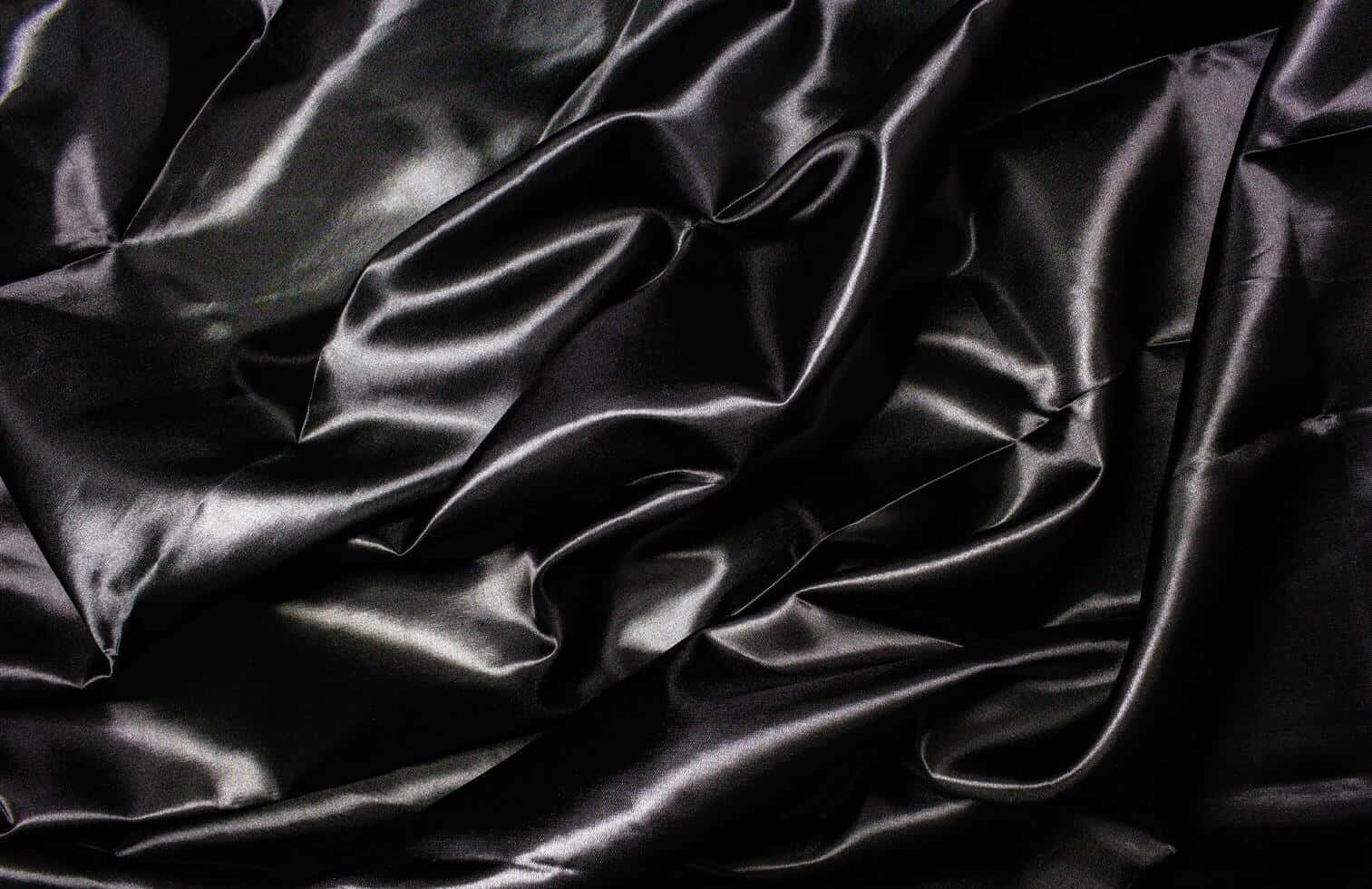 Elegant Black Silk Texture Wallpaper