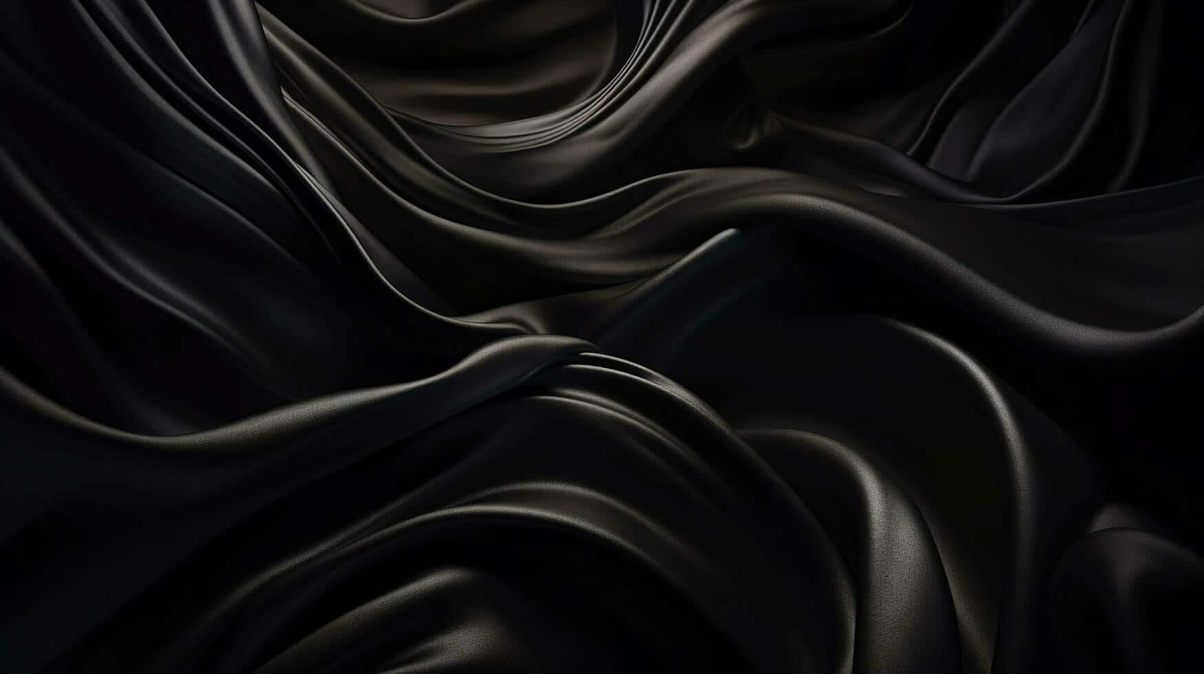 Elegant Black Silk Texture Wallpaper