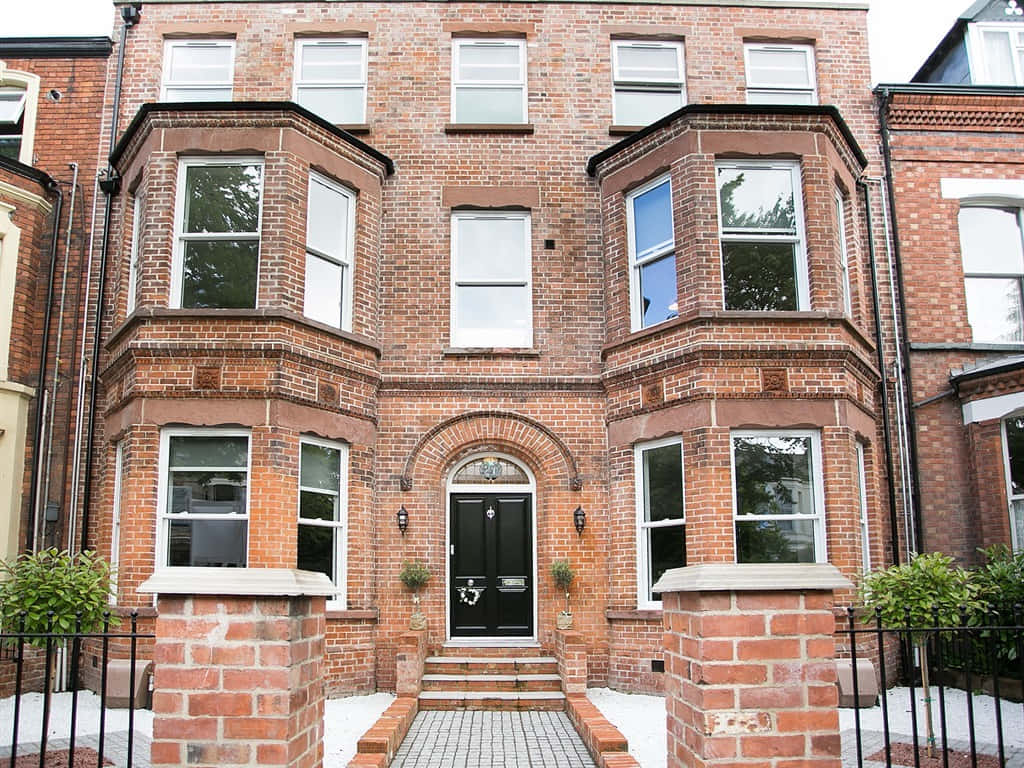 Elegant Brick Townhouse Lisburn U K Wallpaper