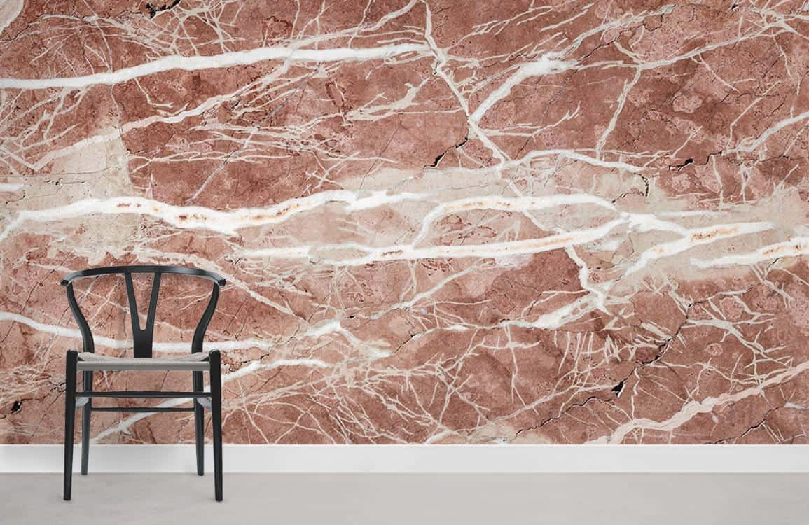 Elegant Brown Marble Texture Wallpaper