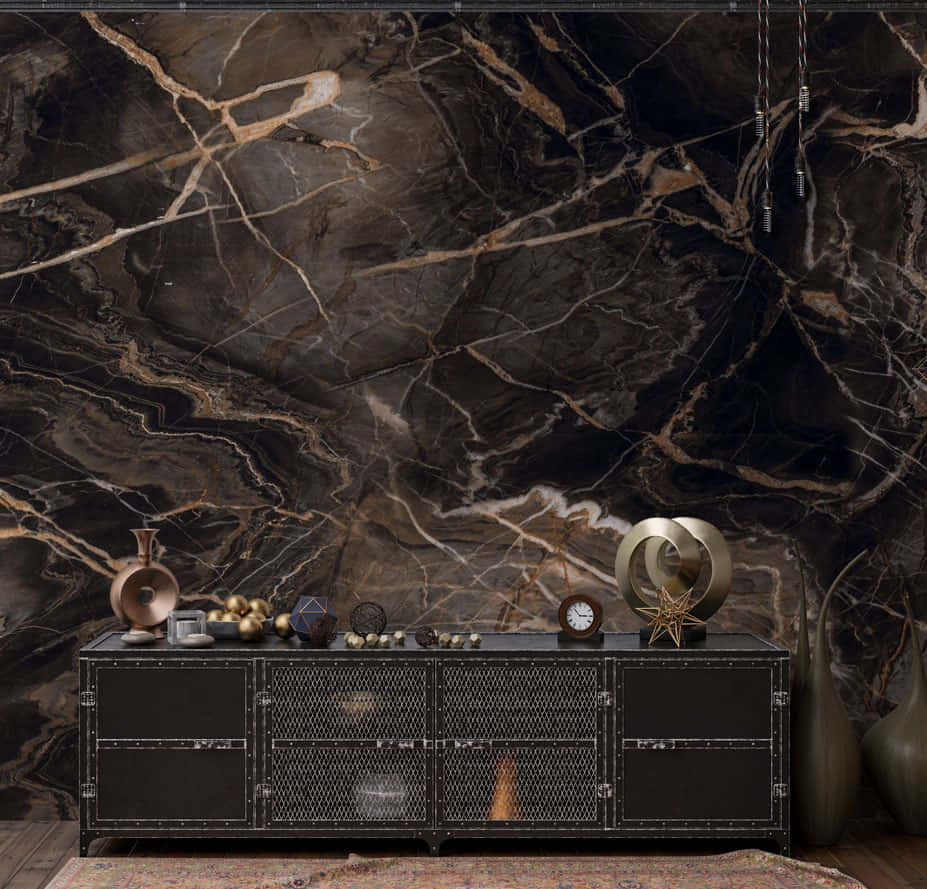 Elegant Brown Marble Texture Background Wallpaper