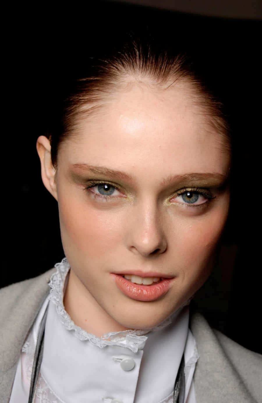 Elegant Coco Rocha Striking A Pose On The Runway Wallpaper