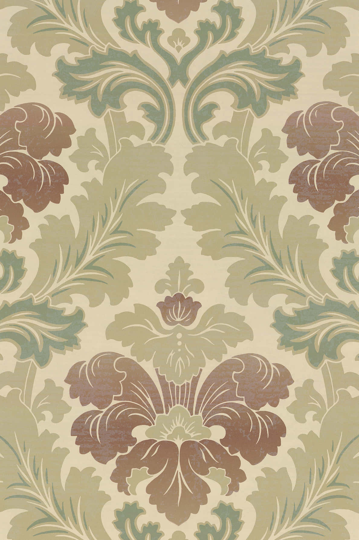 Elegant Damask Pattern Design Wallpaper