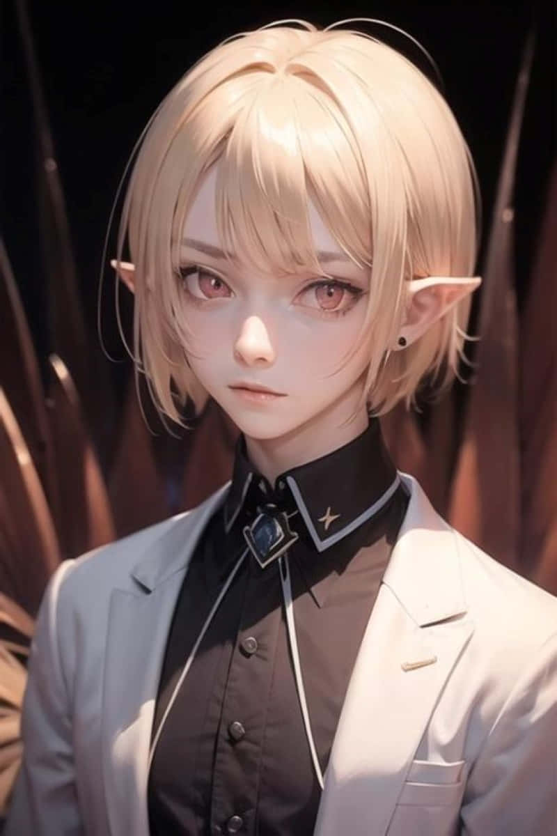 Elegant Elf Character Portrait Wallpaper